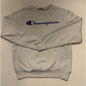 Vintage champion pull over crewneck small white